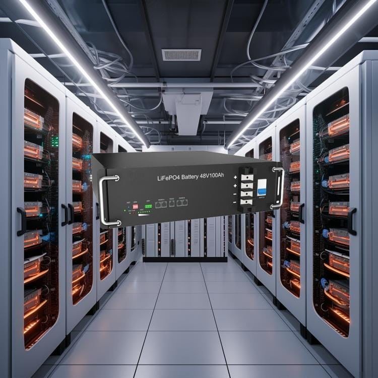 Сохранение солнечной энергии Ракмаунт Литийная батарея 48V 51.2V 50ah 200ah 6000 циклов